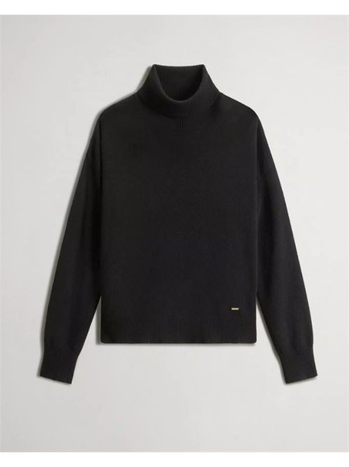 COMFORT WOOL CASH TURTLENECK WOOLRICH | CFWWKN2027FRUF5067100 BLACK